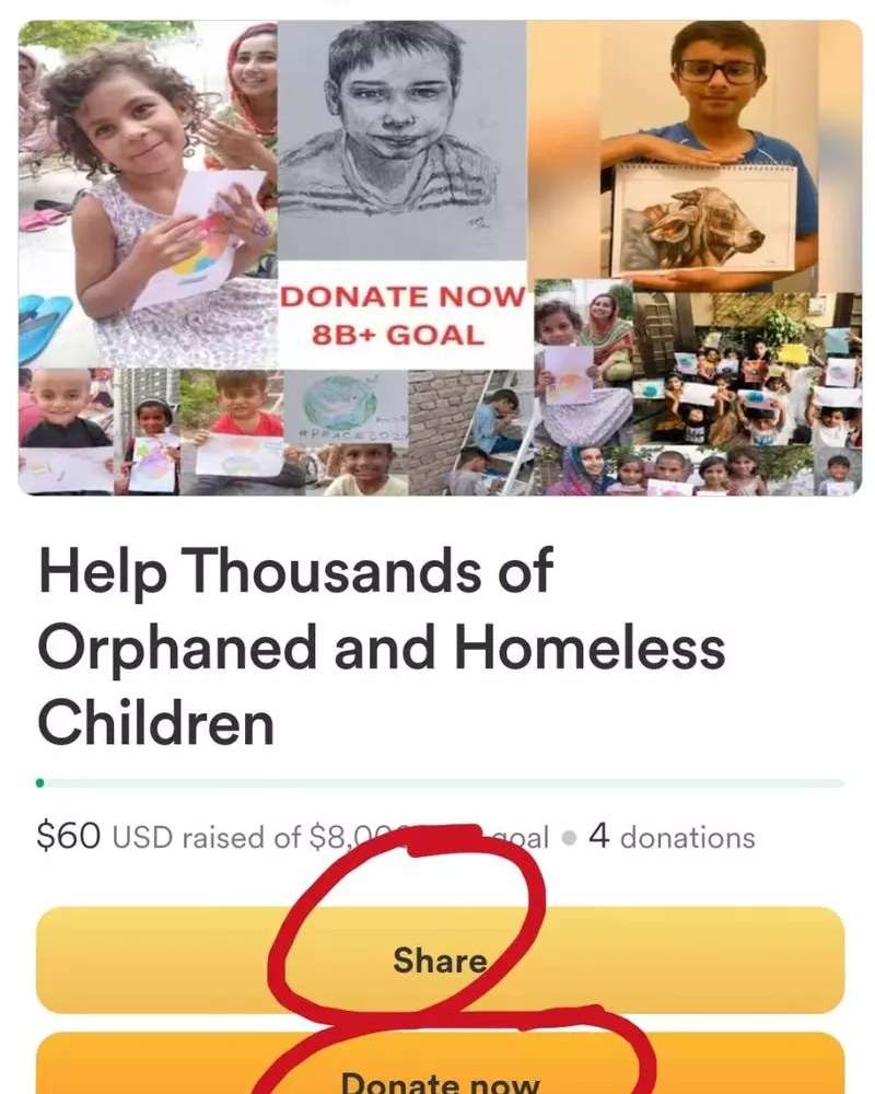 Hello my dear it needs your 7+ shares Today and/or donation 👍 can you do it happily?<br /> thank you very much my dear Global family 🌎<br />for joining hands DAILY, for now we raise 60$.<br />Lets accelerate  to raiseup 1000$+ today<br />in simple steps:<br />share this Urgent campaign https://gofund.me/74b84d5b<br />in all social networks<br />at list 18 times +<br />in Facebook LinkedIn Twitter and with your friends and contacts<br />let's do a BIG IMPACT TODAY TO<br /> GO VIRAL ok?<br />Make a donation 10$+ by possibility today and write your heart 💖 touching  support message today on GoFoundme<br />Please put + to this message who SHARE this today<br />Enjoy Video REPORT  https://youtu.be/bTNCgRA0vlg<br />IMPORTANT In the bright memory of Daniil, year around Famous drawing Contest for #Peace2027 is held, as Daniil has been drawing #PeacePictures in last days, we invite you to<br />Happily donate today to the Daniil Foundation to support his cause https://www.gofundme.com/f/help-thousands-of-orphaned-and-homeless-children https://ivacademy.net/en/donate  <br />Enjoy Sharing today this foundation with friends and wide in social networks to GRANT you and  all 8B+ people participate and complete ultimate Global peace building by 2027 in every country ok?<br />Yours @Prophet Nicolae Cirpala +79811308385 Tel WhatsApp❤